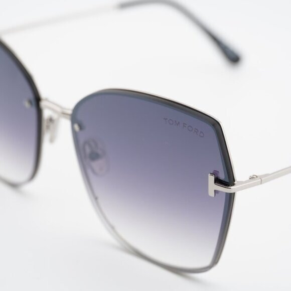 Tom Ford Nickie-02 FT1107 16C Sunglasses Palladium Butterfly Frame, Smoke Lenses main image 7